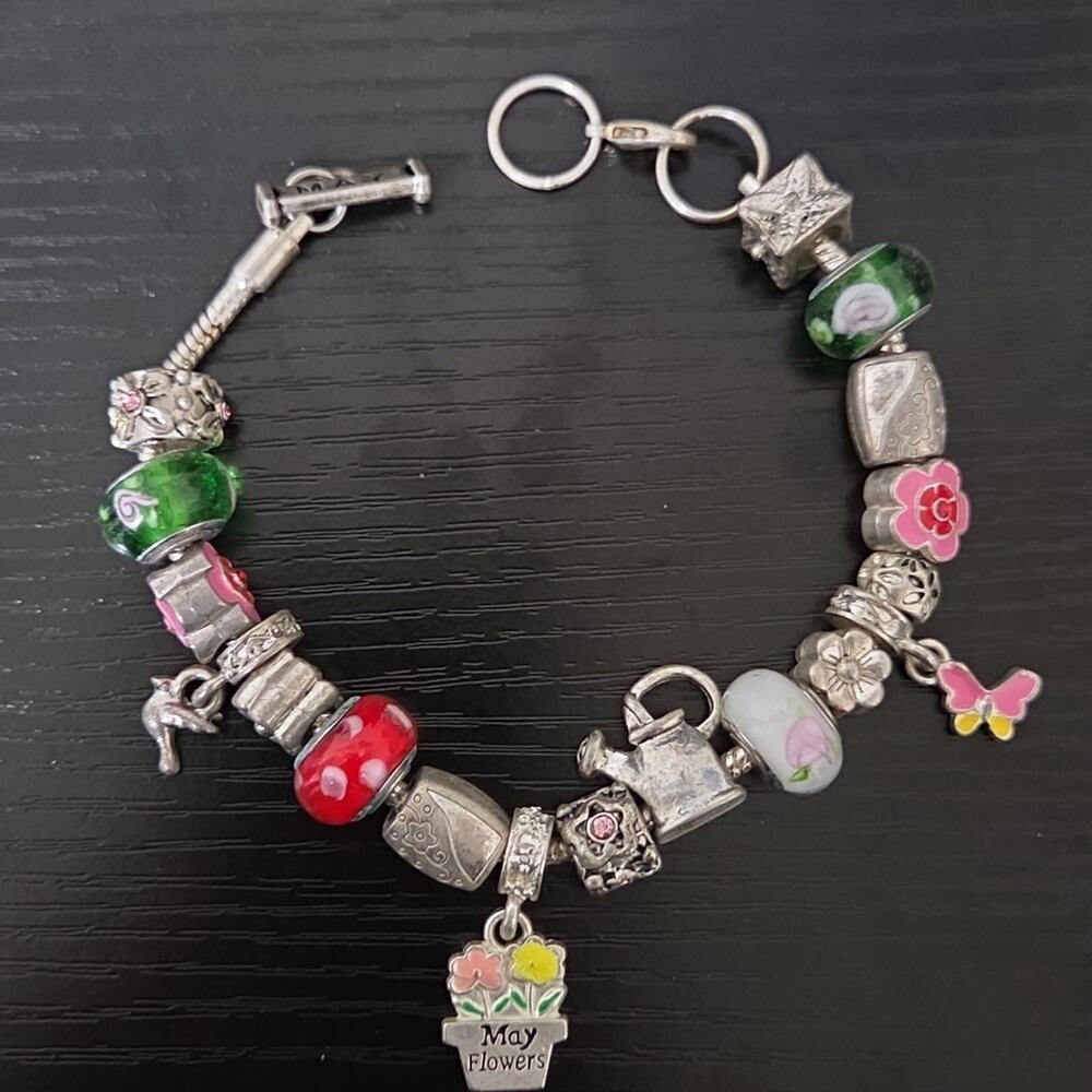 Willabee & Ward Toggle Charm Bracelet May Flowers Mother's Day Spring Floral